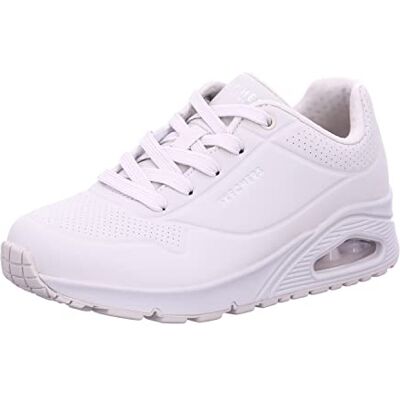 Skechers Damen Uno Stand On Air Turnschuhe, Off White Durabuck/ Mesh, 41 EU Skechers Damen Uno Stand On Air Turnschuhe, Off White Durabuck/ Mesh, 41 EU