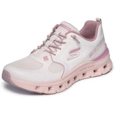 Skechers Damen Glide-Step Pro Turnschuhe, Natural Mesh Synthetic Pink Trim, 40.5 EU Skechers Damen Glide-Step Pro Turnschuhe, Natural Mesh Synthetic Pink Trim, 40.5 EU
