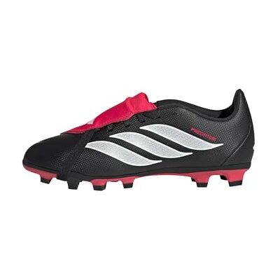 Adidas Unisex Kinder Predator Club Fold-Over Tongue Firm Ground/Multi Ground Football Boots Kids Shoes, Core Black/FTWR White/Lucid Red, 32 EU Adidas Unisex Kinder Predator Club Fold-Over Tongue Firm Ground/Multi Ground Football Boots Kids Shoes, Core Black/FTWR White/Lucid Red, 32 EU