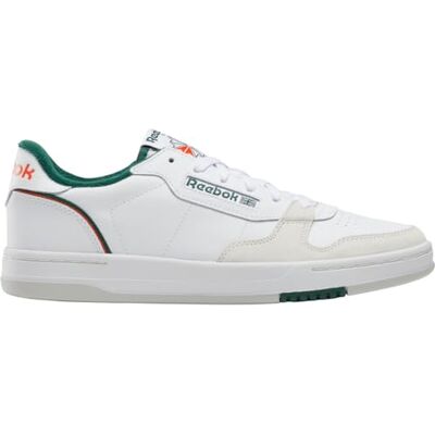Reebok Men's Phase Court Trainers in White, White White DarkGreen, 45 EU Reebok Men's Phase Court Trainers in White, White White DarkGreen, 45 EU