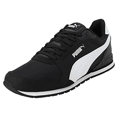 Puma Unisex ST Runner v3 NL Sneaker, Black- White, 40 EU Puma Unisex ST Runner v3 NL Sneaker, Black- White, 40 EU