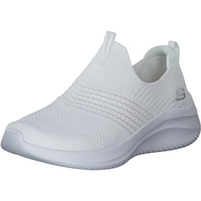 Skechers Damen Ultra Flex 3.0 Classy Charm Sneaker, White Knit/Trim, 36 EU Skechers Damen Ultra Flex 3.0 Classy Charm Sneaker, White Knit/Trim, 36 EU