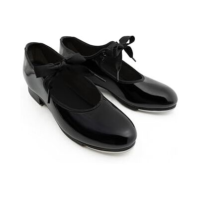 Capezio Womens Jr. Tyette Tap Shoe (N625) -Black Pate -7W Capezio Womens Jr. Tyette Tap Shoe (N625) -Black Pate -7W