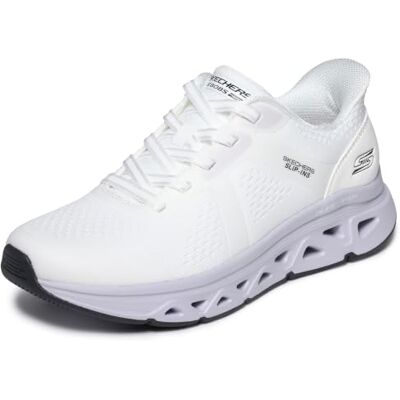 Skechers Damen Bobs Arc Waves Remix Get Grounded Turnschuhe, White Knit Lavender Trim, 37 EU Skechers Damen Bobs Arc Waves Remix Get Grounded Turnschuhe, White Knit Lavender Trim, 37 EU