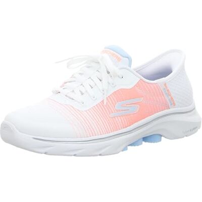 Skechers GO Walk 7 ADEL, Damen Sneaker, White, Skechers GO Walk 7 ADEL, Damen Sneaker, White,
