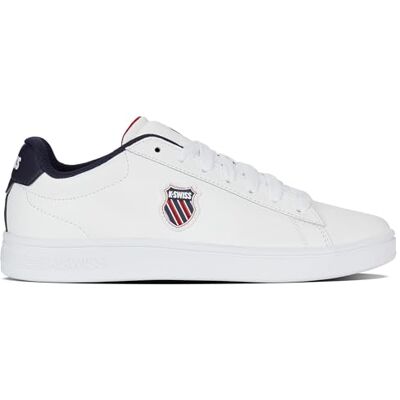 K-Swiss - K-Swiss Classic Court Shield II - Weiß - Leder - Schuhe K-Swiss - K-Swiss Classic Court Shield II - Weiß - Leder - Schuhe