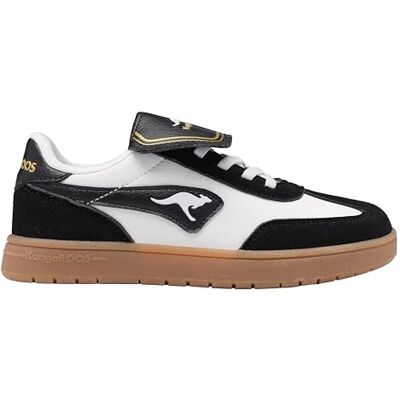 KangaROOS K-CA Bam Flap OG Sneaker, Jet Black/White, 33 EU KangaROOS K-CA Bam Flap OG Sneaker, Jet Black/White, 33 EU