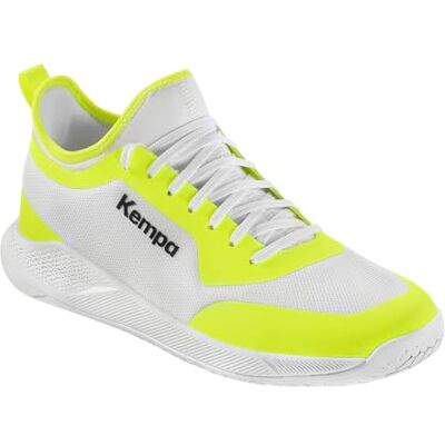 Kempa KOURTFLY Junior Hallenschuh Handballschuhe Kinder 200868204 Weiss gelb Kempa KOURTFLY Junior Hallenschuh Handballschuhe Kinder 200868204 Weiss gelb