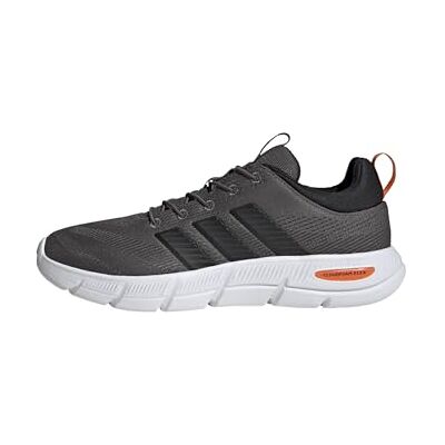 Adidas Herren Cloudfoam Flex Elastic Laces Shoes, Charcoal/core Black/Pure Orange, 40 2/3 EU Adidas Herren Cloudfoam Flex Elastic Laces Shoes, Charcoal/core Black/Pure Orange, 40 2/3 EU