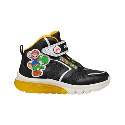 Geox JUNIOR J CIBERDRON Boy MID Easy Entry Black/Yellow 28_EU Geox JUNIOR J CIBERDRON Boy MID Easy Entry Black/Yellow 28_EU