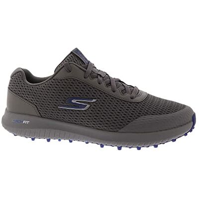 Skechers Herren Elite 5 Range Relaxed Fit Wasserdichter Golfschuh Ohne Spikes Sneaker, Charcoal Textile/Navy Trim, 44.5 EU Skechers Herren Elite 5 Range Relaxed Fit Wasserdichter Golfschuh Ohne Spikes Sneaker, Charcoal Textile/Navy Trim, 44.5 EU