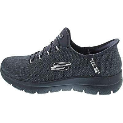 Skechers Damen Summits Classy Night Slip-InTurnschuhe, Dark Navy Mesh/ Silver Trim, 36 EU Skechers Damen Summits Classy Night Slip-InTurnschuhe, Dark Navy Mesh/ Silver Trim, 36 EU