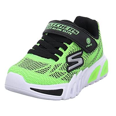 Skechers Jungen Flex-Glow Elite Vorlo Sneaker, Lime Synthetic Black Trim, 36 EU Skechers Jungen Flex-Glow Elite Vorlo Sneaker, Lime Synthetic Black Trim, 36 EU