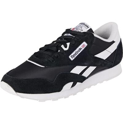 Reebok Damen Classic Nylon Sneaker,Cblack Ftwwht Ftwwht,40 EU Reebok Damen Classic Nylon Sneaker,Cblack Ftwwht Ftwwht,40 EU