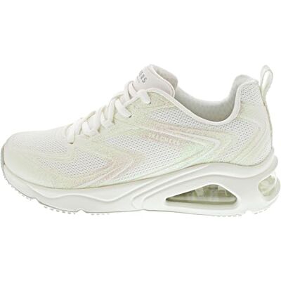 Skechers Damen Tres-air UNO Glit-airyTRES-AIR UNO GLIT-AIRY, Weißes Glitzer-Hot-Melt-Mesh, 36 EU Skechers Damen Tres-air UNO Glit-airyTRES-AIR UNO GLIT-AIRY, Weißes Glitzer-Hot-Melt-Mesh, 36 EU
