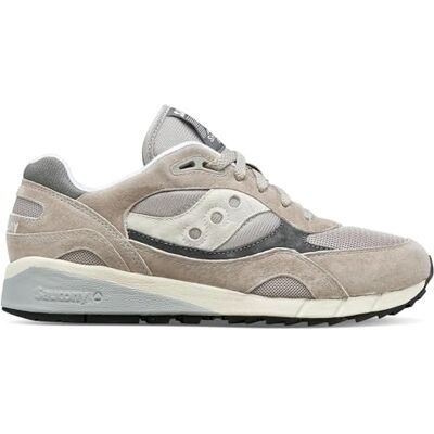 Saucony Shadow 6000 Grau Leder Turnschuhe Saucony Shadow 6000 Grau Leder Turnschuhe