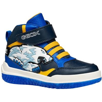 Geox Junior J Buzzerlight Boy Sneakers Navy, Yellow 28 EU Geox Junior J Buzzerlight Boy Sneakers Navy, Yellow 28 EU