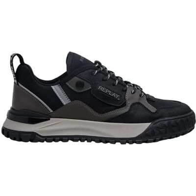 Replay Herren Sneaker Sportlich, Black 003 (Schwarz), 44 Replay Herren Sneaker Sportlich, Black 003 (Schwarz), 44