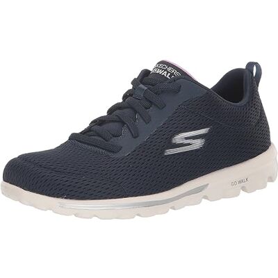 Skechers Damen Go Walk Travel-Fun Journey Sneaker, Marineblau/Lavendel, 35 EU Skechers Damen Go Walk Travel-Fun Journey Sneaker, Marineblau/Lavendel, 35 EU