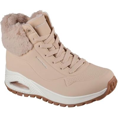 Skechers Damen UNO Rugged Fall Air Sneaker, Sand Durabuck/Faux Fur, 36 EU Skechers Damen UNO Rugged Fall Air Sneaker, Sand Durabuck/Faux Fur, 36 EU