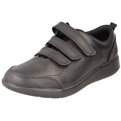 Clarks Scape Sky Y Childrens Black Leather, 3 Clarks Scape Sky Y Childrens Black Leather, 3