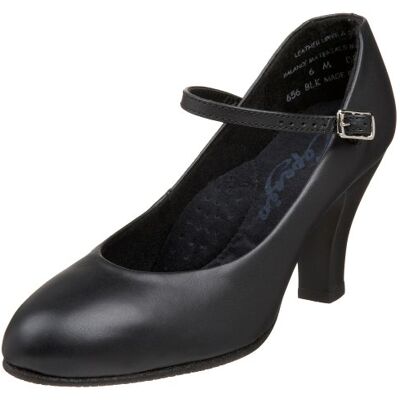 Capezio Damen Theaterfußlicht Character Shoe, Schwarz, 38.5 EU Capezio Damen Theaterfußlicht Character Shoe, Schwarz, 38.5 EU