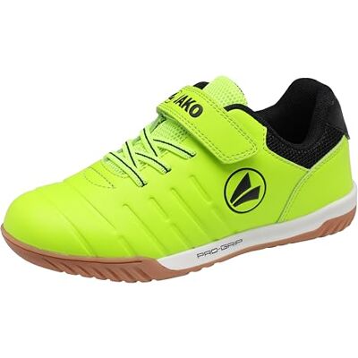 JAKO Jungen J-sh Finesto Ev Hallenturnschuh, Neon Yellow Jet Black, 35 EU JAKO Jungen J-sh Finesto Ev Hallenturnschuh, Neon Yellow Jet Black, 35 EU