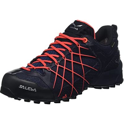 Salewa , Wildfire Gore-Tex Damen Zustiegsschuhe, Grau/Rot, 36 Salewa , Wildfire Gore-Tex Damen Zustiegsschuhe, Grau/Rot, 36