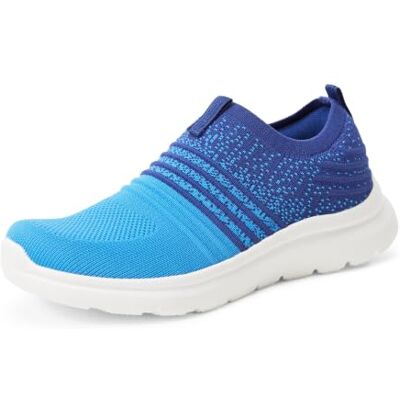 Amazon Unisex Kinder Leichter Slip-On-Sneaker aus Strick, Blauer Farbverlauf, 27 EU Amazon Unisex Kinder Leichter Slip-On-Sneaker aus Strick, Blauer Farbverlauf, 27 EU