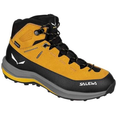 Salewa Mountain Trainer 2 Powertex Mid Wanderstiefel Kinder, Gelb, 34 Salewa Mountain Trainer 2 Powertex Mid Wanderstiefel Kinder, Gelb, 34