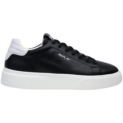Replay Herren Notting Soft Sneaker, 003 Black, 44 EU Replay Herren Notting Soft Sneaker, 003 Black, 44 EU