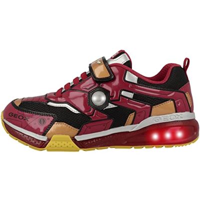 Geox Junior Boy J BAYONYC Boy Sneakers Black/RED 34_EU Geox Junior Boy J BAYONYC Boy Sneakers Black/RED 34_EU