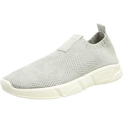 Geox Mädchen J Aril Girl Sneakers, Silber, 28 EU Geox Mädchen J Aril Girl Sneakers, Silber, 28 EU