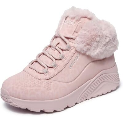 Skechers Mädchen UNO Lite Cozy Leopard Turnschuhe, Blush Synthetic Trim, 34 EU Skechers Mädchen UNO Lite Cozy Leopard Turnschuhe, Blush Synthetic Trim, 34 EU