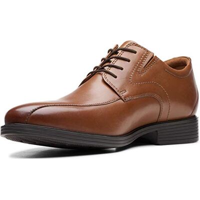 Clarks Herren Whiddon Pace Schuhe, 41 EU Weit, Dark Tan Leather Clarks Herren Whiddon Pace Schuhe, 41 EU Weit, Dark Tan Leather
