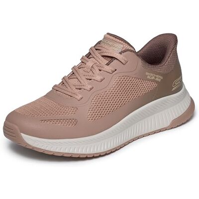 Skechers Damen Bobs Squad 4 Staple Look Turnschuhe, Brown Hot Melt Mesh Multi Trim, 40 EU Skechers Damen Bobs Squad 4 Staple Look Turnschuhe, Brown Hot Melt Mesh Multi Trim, 40 EU