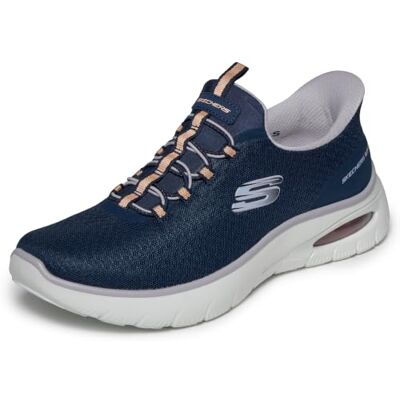 Skechers Damen Skech-Air Summits Pure Ease Turnschuhe, Navy Mesh Multi Trim, 36 EU Skechers Damen Skech-Air Summits Pure Ease Turnschuhe, Navy Mesh Multi Trim, 36 EU