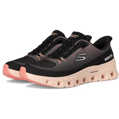 Skechers Damen Arch Fit Glide-Step Pro Turnschuhe, Black Mesh/Peach Trim, 35 EU Skechers Damen Arch Fit Glide-Step Pro Turnschuhe, Black Mesh/Peach Trim, 35 EU
