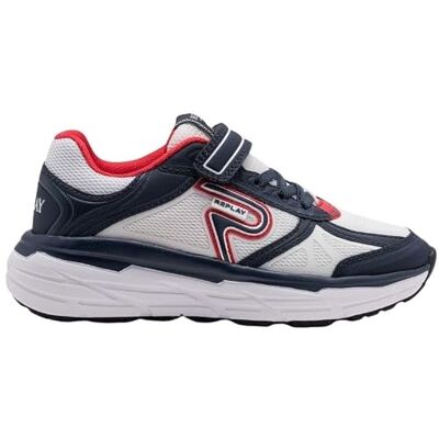 Replay Jungen Sneaker, Navy White Red (Mehrfarbig), 36 Replay Jungen Sneaker, Navy White Red (Mehrfarbig), 36