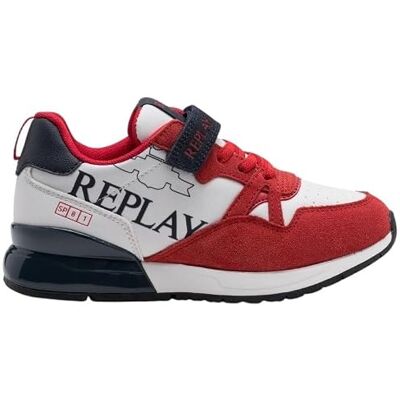 Replay Jungen Sneaker, Red Navy (Mehrfarbig), 36 Replay Jungen Sneaker, Red Navy (Mehrfarbig), 36