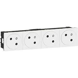 Legrand Vierfachsteckdose Surface Mosaic Link Neigung 45° vorverdrahtet 8 Module weiß Legrand Vierfachsteckdose Surface Mosaic Link Neigung 45° vorverdrahtet 8 Module weiß