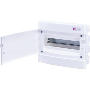 ETI 1-reihiger Sicherungskasten Unterputz IP40 Verteiler Gehäuse Weiße Tür für die Trockenraum Installation im Haus (12 Module) ETI 1-reihiger Sicherungskasten Unterputz IP40 Verteiler Gehäuse Weiße Tür für die Trockenraum Installation im Haus (12 Module)