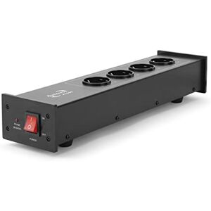 Dynavox HiFi-Netzfilter X1000B, Mehrfach-Steckdosenleiste mit 4 gefilterten Steckplätzen, LED-Kontrollleuchte für korrekte Phasenlage, Schwarz Dynavox HiFi-Netzfilter X1000B, Mehrfach-Steckdosenleiste mit 4 gefilterten Steckplätzen, LED-Kontrollleuchte für korrekte Phasenlage, Schwarz