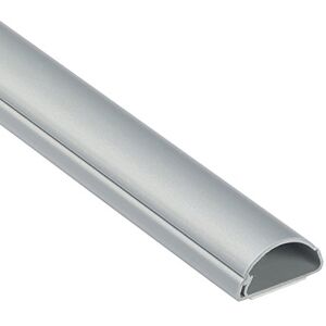 D-line 1M3015A Mini Kabelkanal Selbstklebender, Halbrunde Kabelführungen, Kabelleiste 1x 30mm (B) x 15mm (H) x 1-Meter Länge Aluminium-Effekt D-line 1M3015A Mini Kabelkanal Selbstklebender, Halbrunde Kabelführungen, Kabelleiste 1x 30mm (B) x 15mm (H) x 1-Meter Länge Aluminium-Effekt