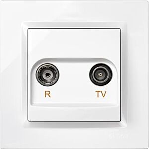 Simon TV-Steckdose, weiß, 10 Simon TV-Steckdose, weiß, 10