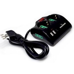 Tecnoware Power Cleaner 4 - Mehrfachstecker - Italienischer Stecker - 2 Schuko-Steckdosen Tecnoware Power Cleaner 4 - Mehrfachstecker - Italienischer Stecker - 2 Schuko-Steckdosen