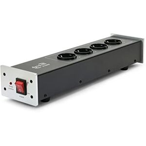 Dynavox HiFi-Netzfilter X1000S Mehrfach-Steckdosenleiste mit 4 gefilterten Steckplätzen, LED-Kontrollleuchte für korrekte Phasenlage, Silber Dynavox HiFi-Netzfilter X1000S Mehrfach-Steckdosenleiste mit 4 gefilterten Steckplätzen, LED-Kontrollleuchte für korrekte Phasenlage, Silber