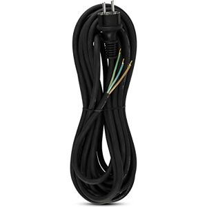 REV Zuleitung Ersatzkabel für den Außenbereich, 10m Zuleitung (H07RN-F 3G1,5 mm²), Stromkabel mit Stecker, 3680W, IP44 schwarz REV Zuleitung Ersatzkabel für den Außenbereich, 10m Zuleitung (H07RN-F 3G1,5 mm²), Stromkabel mit Stecker, 3680W, IP44 schwarz