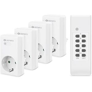 Sonero S-RCS204 S Funksteckdose, 1100 W, 220 V, weiß, 4 Stück (1er Pack) Sonero S-RCS204 S Funksteckdose, 1100 W, 220 V, weiß, 4 Stück (1er Pack)