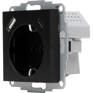 Kopp HK07 Unterputz-Schutzkontakt Steckdose, USB A/C, Ausgangsstrom Ladebuchsen max. 3A, 5V, 55x55mm Abdeckungen,Nennstrom 16A, Bemessungsspannung 250V~, Farbe: schwarz matt Kopp HK07 Unterputz-Schutzkontakt Steckdose, USB A/C, Ausgangsstrom Ladebuchsen max. 3A, 5V, 55x55mm Abdeckungen,Nennstrom 16A, Bemessungsspannung 250V~, Farbe: schwarz matt
